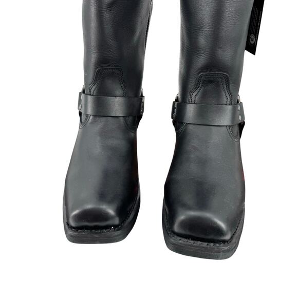 NWT Hot Leathers BTM1016 Men's Classic Black 11-inch Harness Leather Boots - Picture 6 of 8